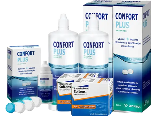 Lentes de Contato Soflens Toric + Confort Plus - Packs
