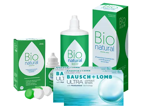 Lentes de Contato Bausch+Lomb ULTRA + BioNatural - Packs