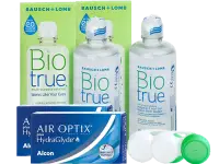 Lentes de Contato Air Optix Plus HydraGlyde + Biotrue - Packs