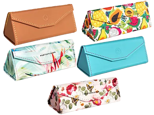 Estojo Leather para Óculos Acessório Lentes de Contacto