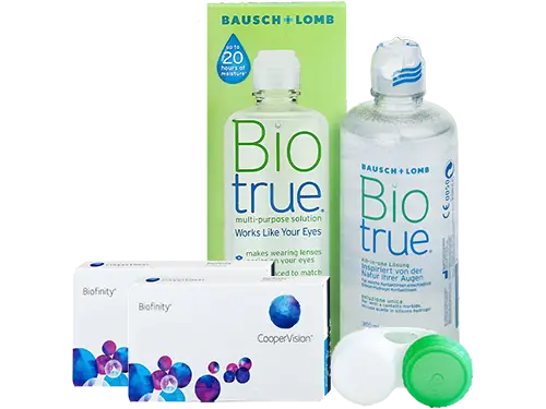 Lentes de Contato Biofinity + Biotrue - Packs
