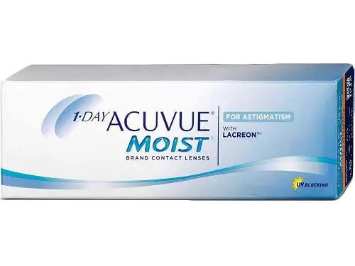 Lentes de Contacto 1-Day Acuvue Moist for Astigmatism