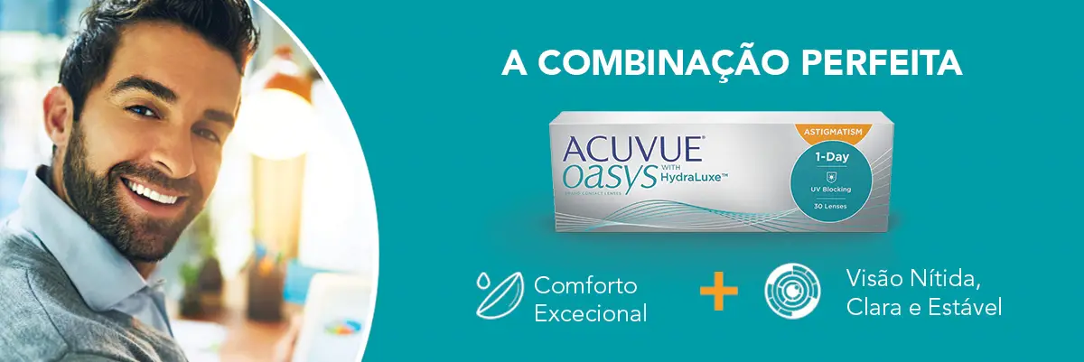 A combinação perfeita: conforto + visão nítida, clara e estável