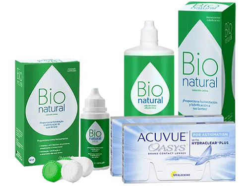 Lentes de Contato Acuvue Oasys for Astigmatism + BioNatural - Packs