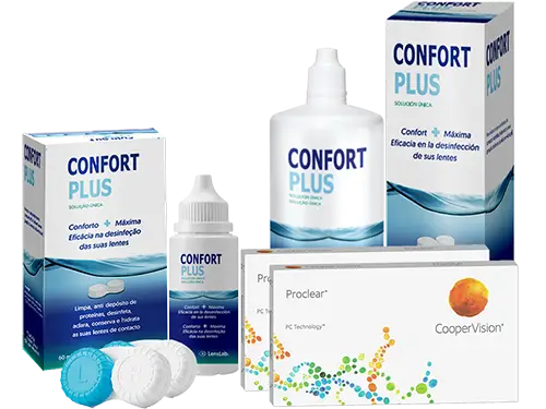 Lentes de Contato Proclear + Confort Plus - Packs