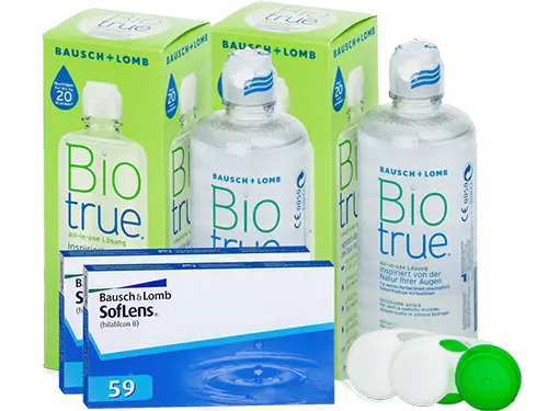 Lentes de Contato Soflens 59 + Biotrue - Packs