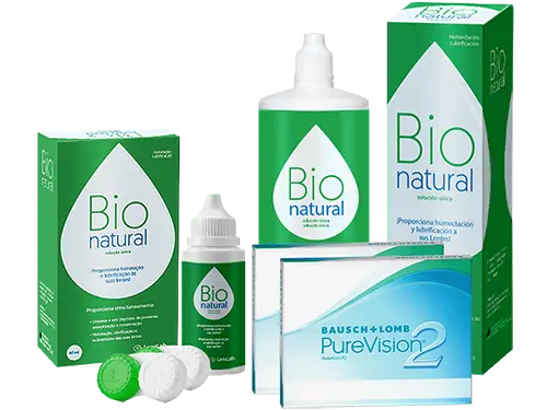 Lentes de Contato Purevision2 + BioNatural - Packs