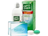 Lentes de Contato Purevision2 + Opti-Free Express - Packs