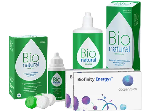 Lentes de Contato Biofinity Energys + BioNatural - Packs