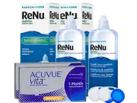 Lentes de Contato Acuvue Vita for Astigmatism + Renu Multiplus - Packs