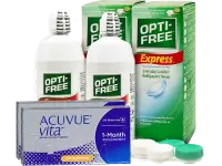 Lentes de Contato Acuvue Vita for Astigmatism + Opti-Free Express - Packs