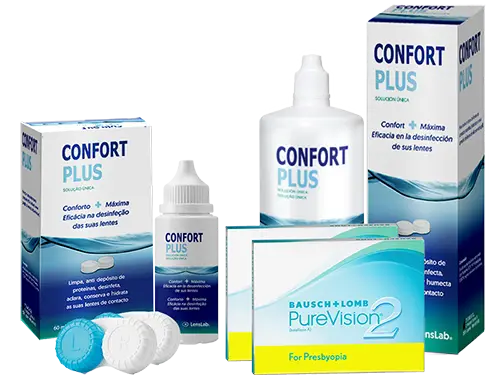 Lentes de Contato Purevision2 for Presbyopia + Confort Plus - Packs