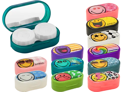 Estojo Smiley World com Espelho Acessório Lentes de Contacto
