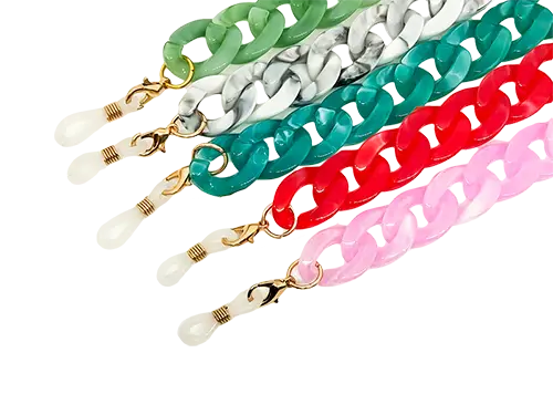 Corrente Acrílica Gold Spring Acessório Lentes de Contacto